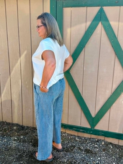 Umgee Stone wash stripe pants PLUS