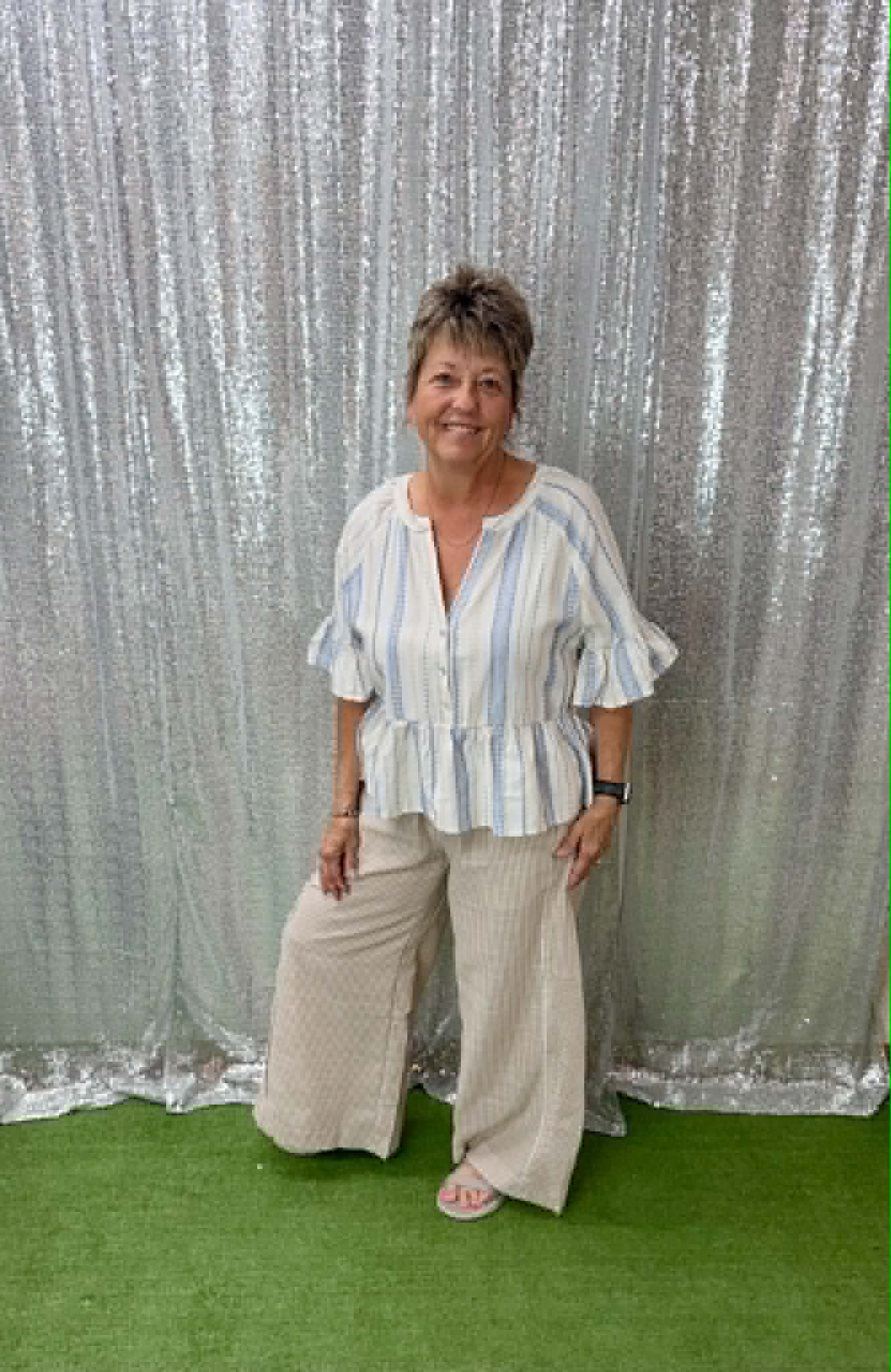 Umgee Vertical Stripe Pants