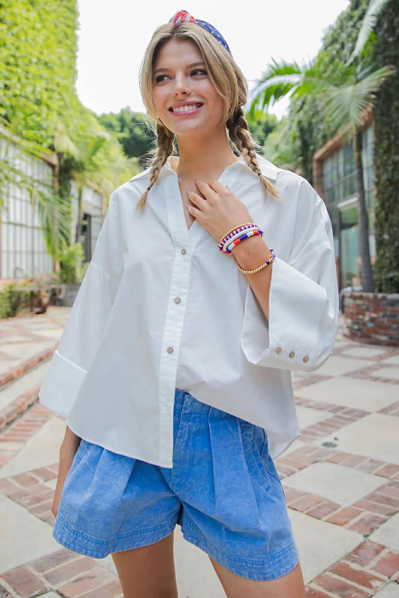 EE:Some Button down blouse