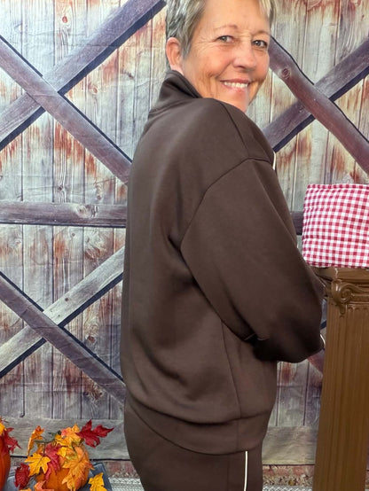 YELETE  scuba quarter zip pullover