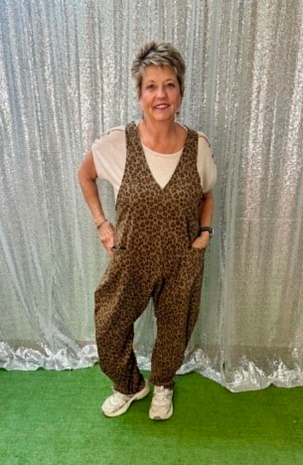 New Me Mocha Leopard Jumpsuit