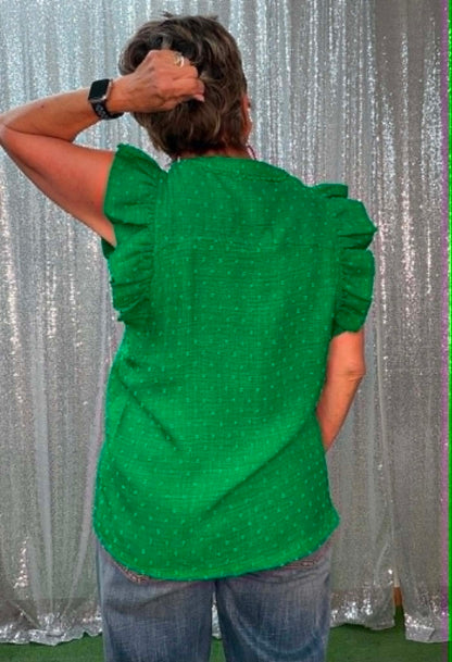 Umgee Kelly Green Top