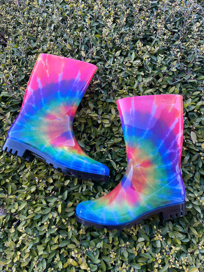 Corky Riverwalk Tie Dye Rain Boots