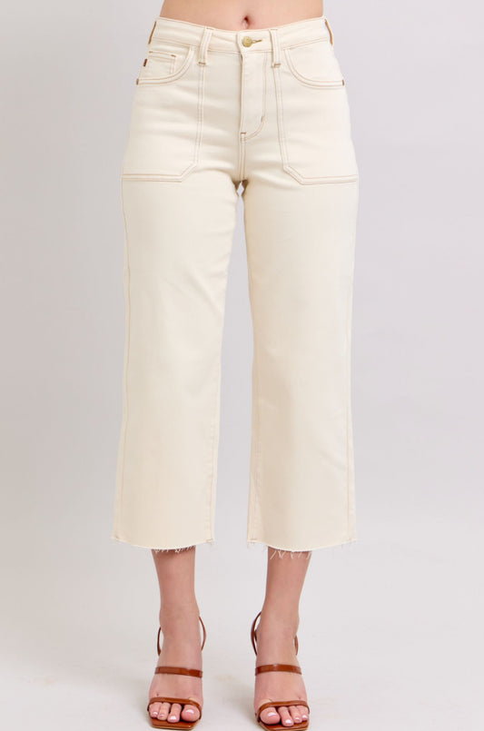 Judy Blue Wide Leg Crops Plus Size