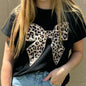 Leopard Bow Tee