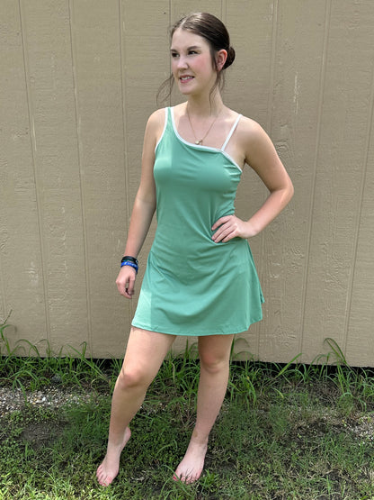 Green Sporty Romper