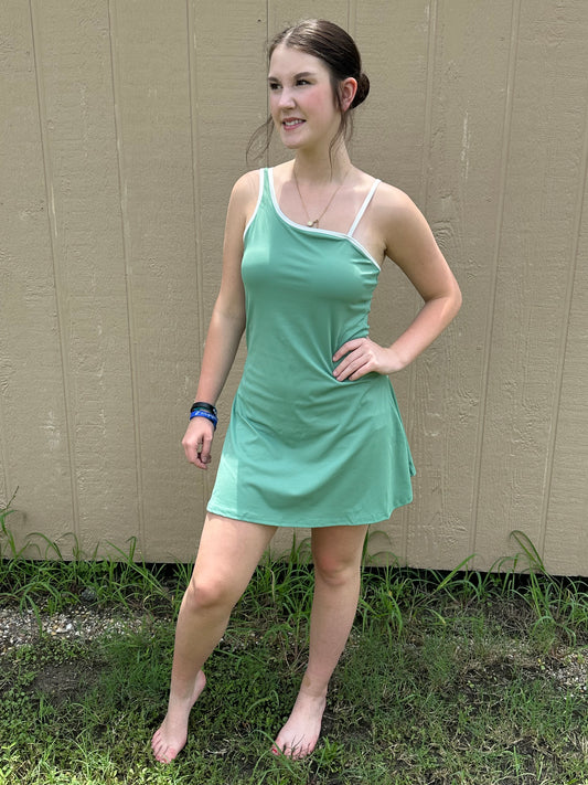Green Sporty Romper