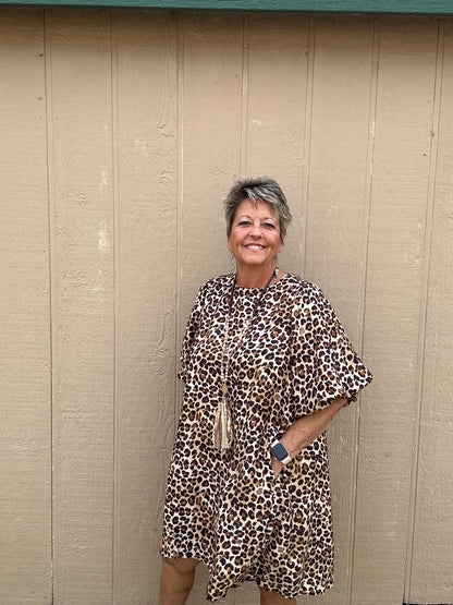 Umgee Bubble Sleeve Dress