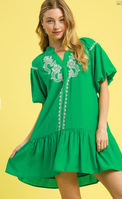 Umgee Embroidered Dress