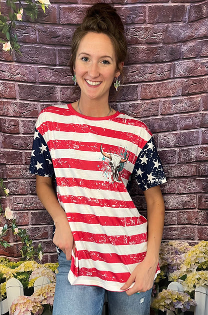 “Mama” Red, White, and Blue Tee Reg and Plus