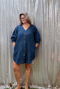 Heimish Denim zip dress PLUS