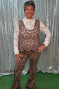 Adora Crocheted Vest Taupe OS