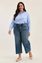 Judy Blue HW Dottie wide crop PLUS