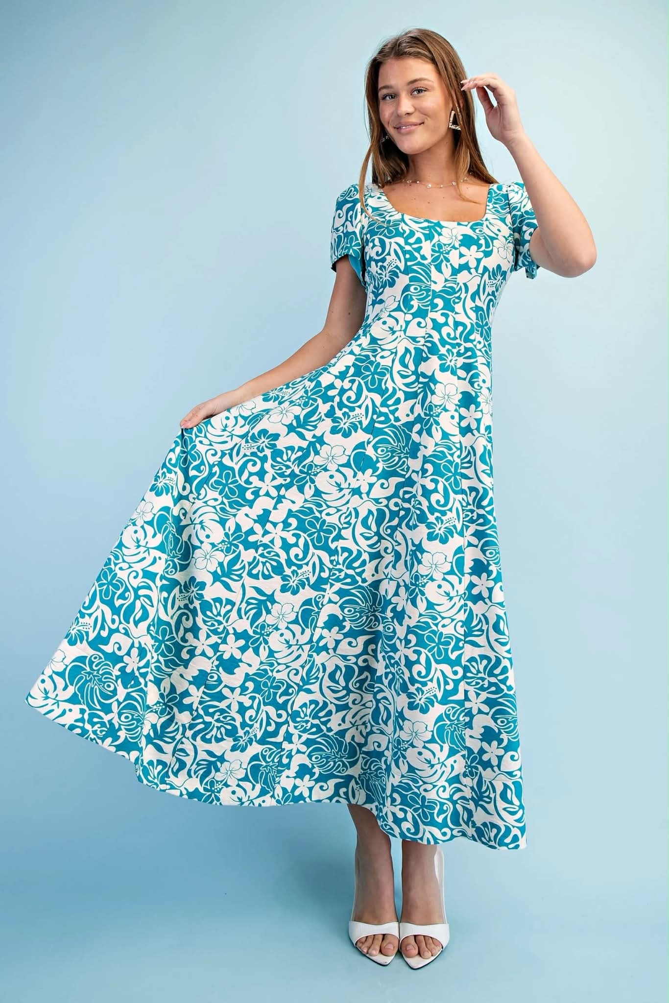 Gigio Aqua Mix Dress