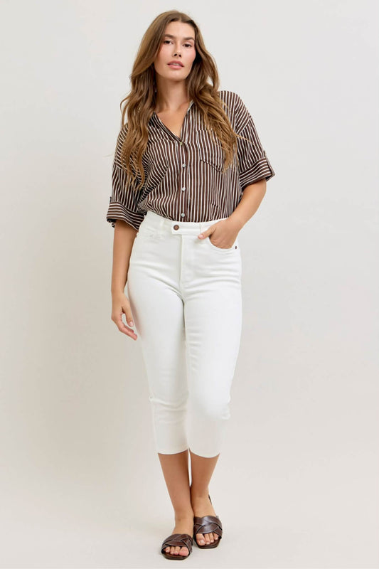 Judy Blue White Capri
