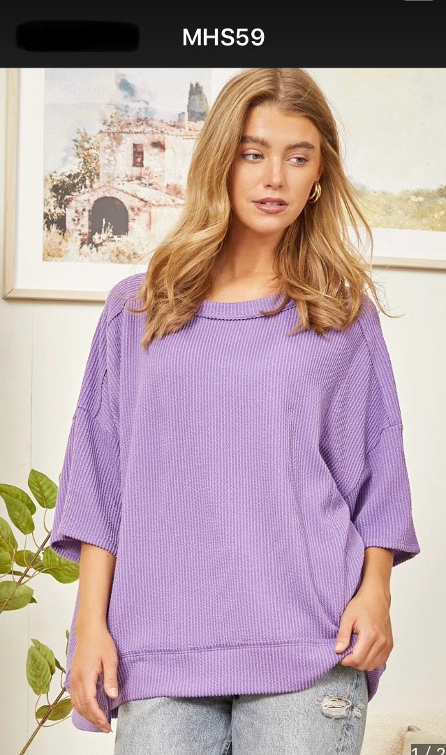 ANDREE by Unit Ribbed top