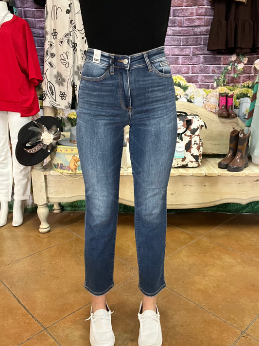 **Judy Blue Thermal Straight Jeans