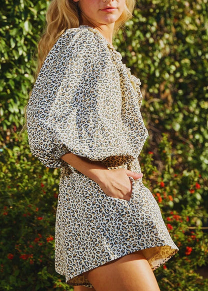 Leopard print jumpsuit