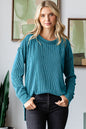 Solid Ribbed Long Sleeve