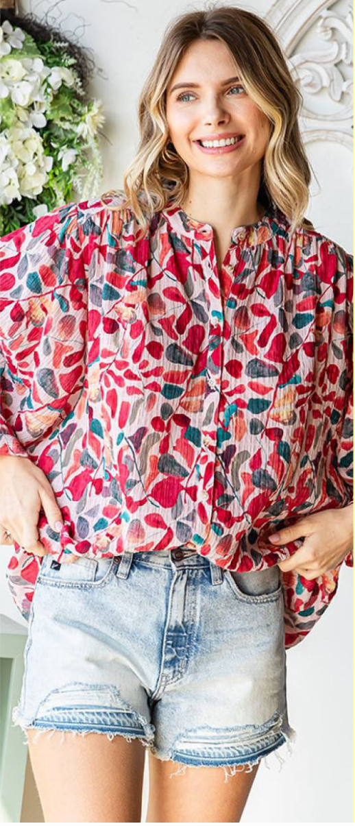 First Love Printed Top