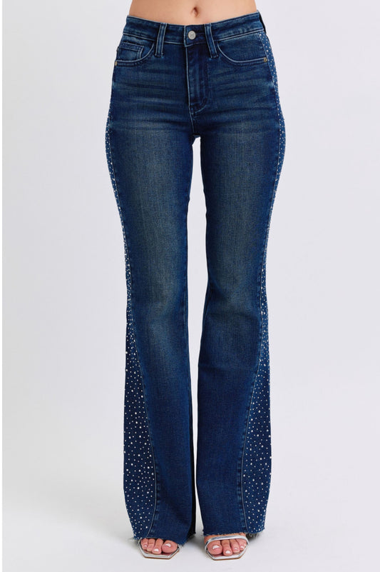 **Judy Blue Rhinestone Flares Plus Size