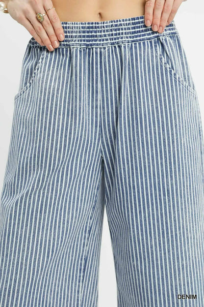 Umgee Stone wash stripe pants