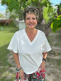 Very J V-Neck w/Back Top Stitching