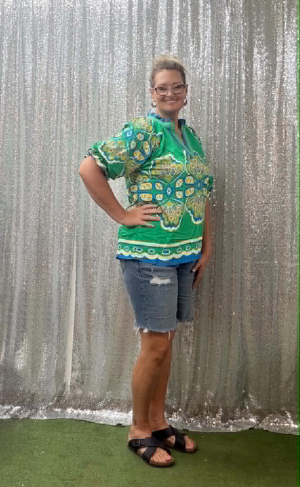 Umgee Green Mix Top PLUS