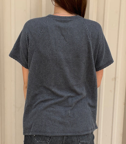 Solid Urban Ribbed Top