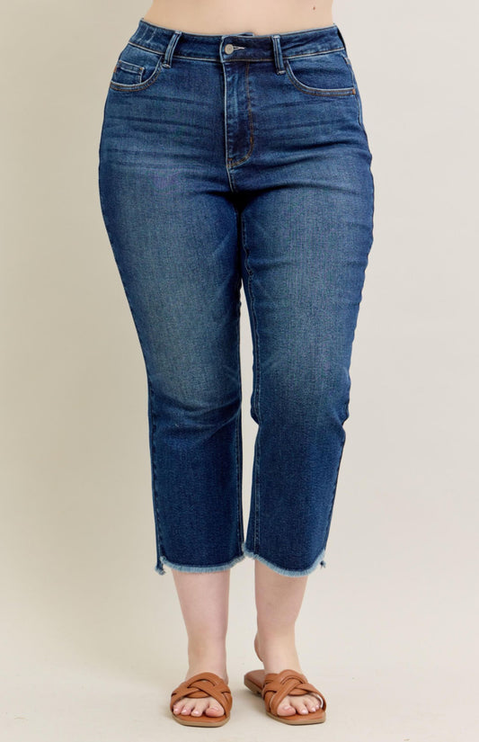 Judy Blue Straight Leg Crops Plus Size
