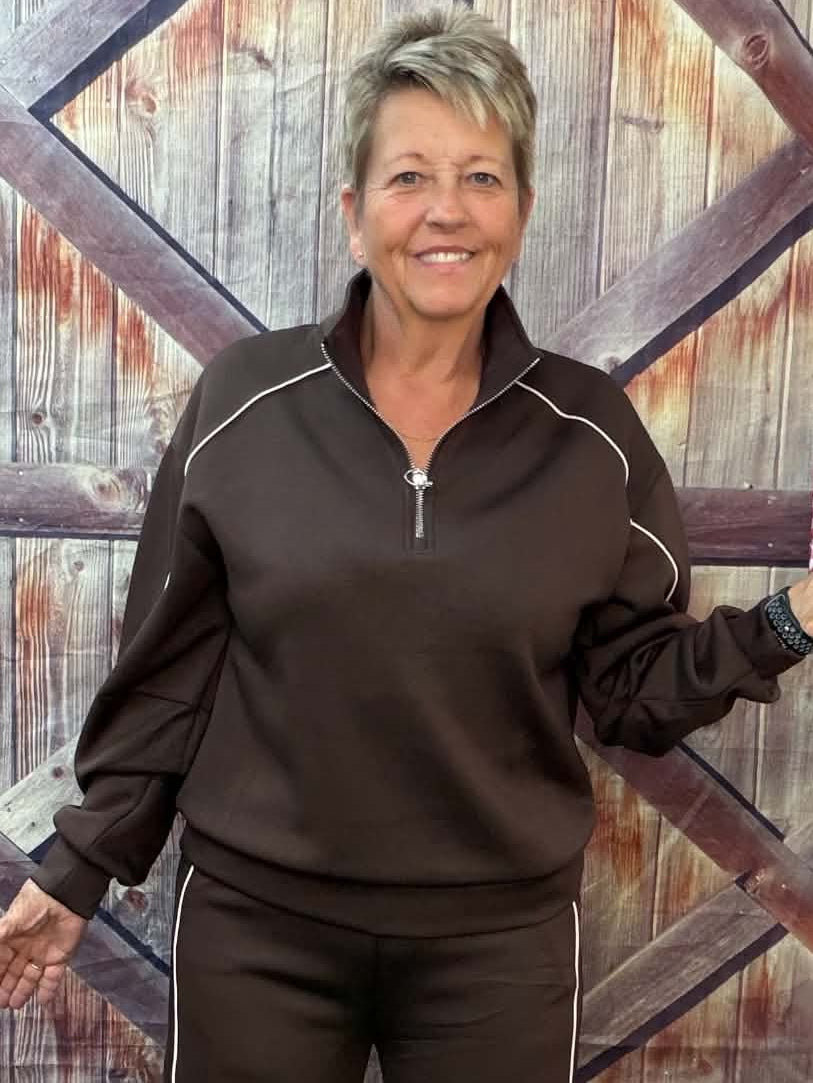 YELETE  scuba quarter zip pullover