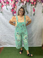 Easel crop overall mint