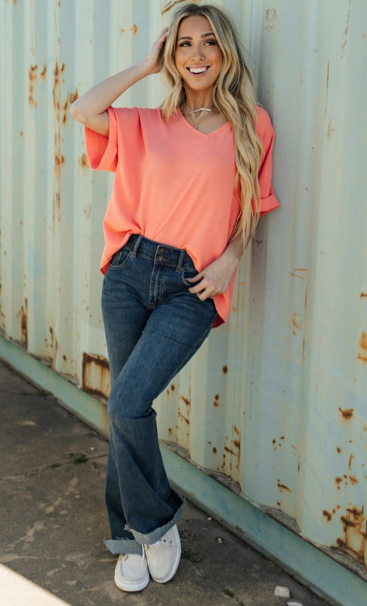 ANDREE by Unit Flowy Top Plus Size