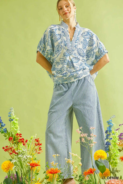 Umgee Stone wash stripe pants