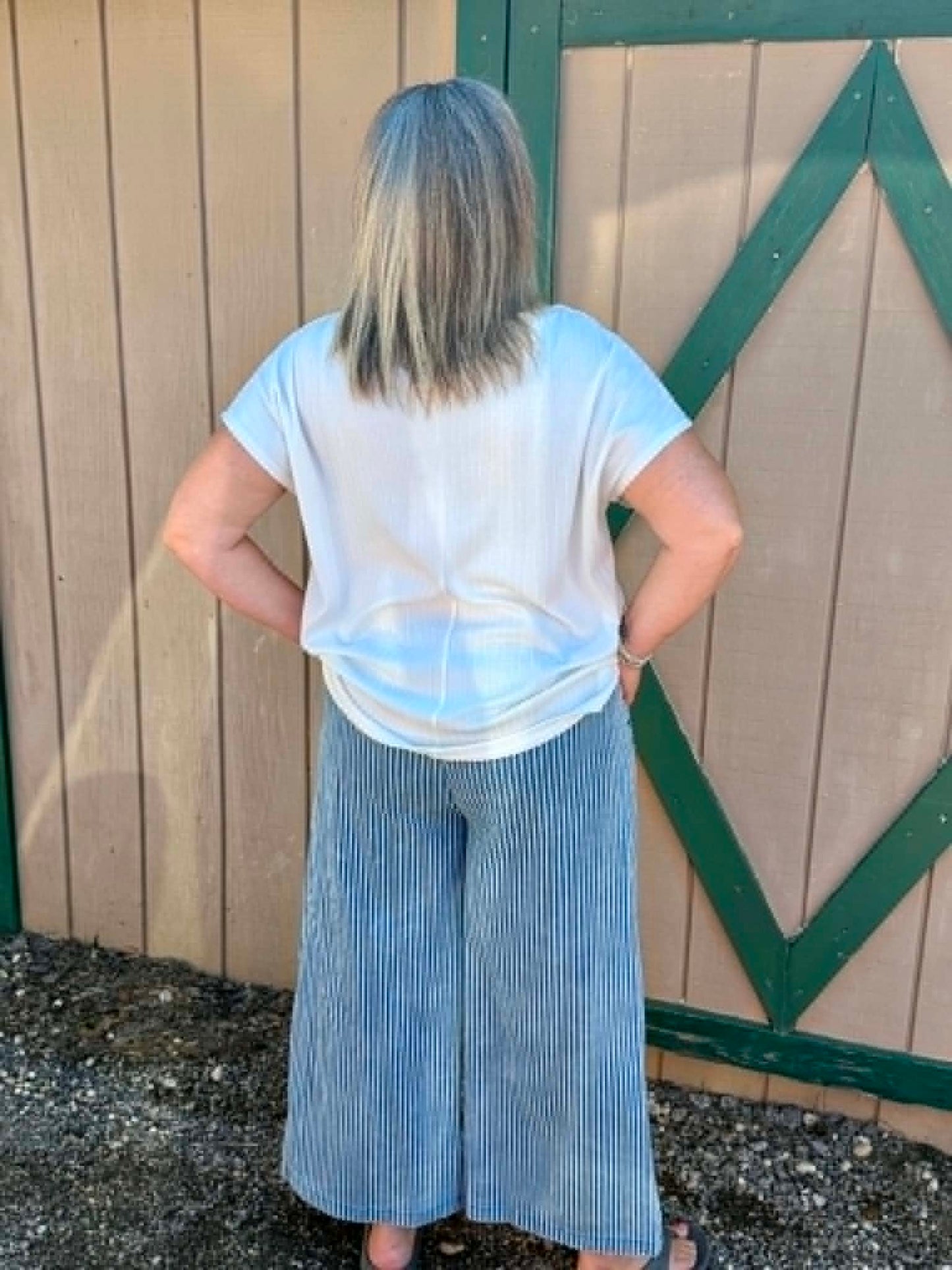 Umgee Stone wash stripe pants PLUS