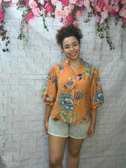 Gigio Coral Mix Blouse