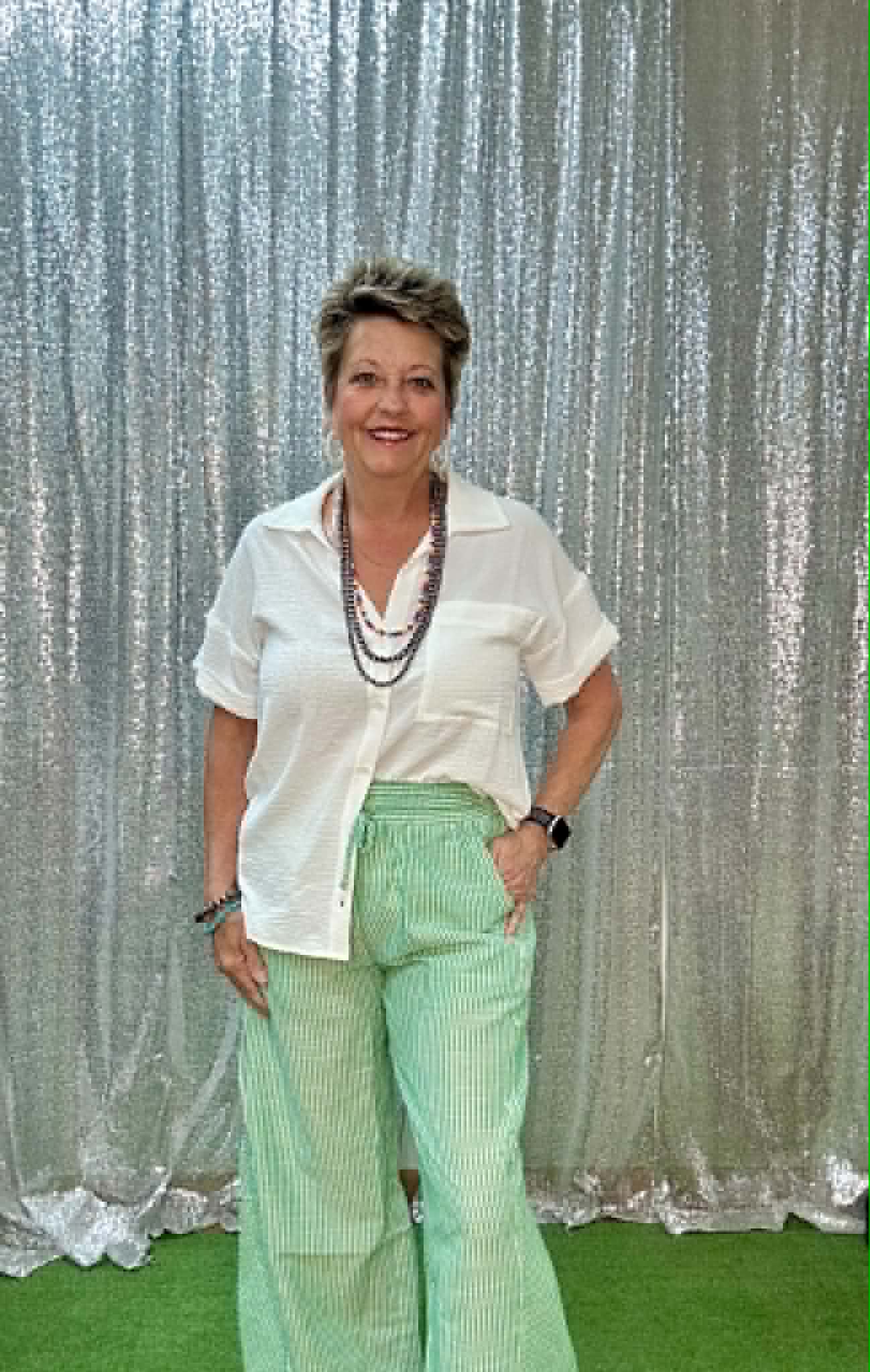 Umgee Vertical Stripe Pants