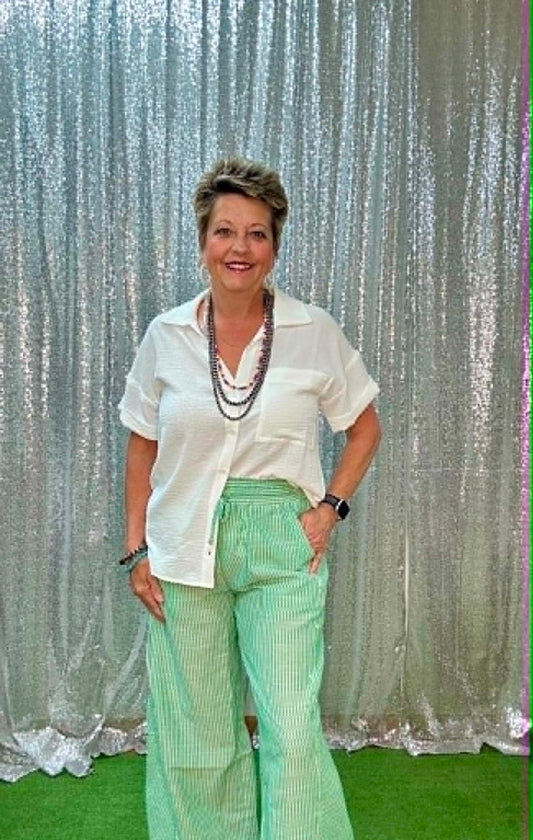 Umgee Vertical Stripe Pants