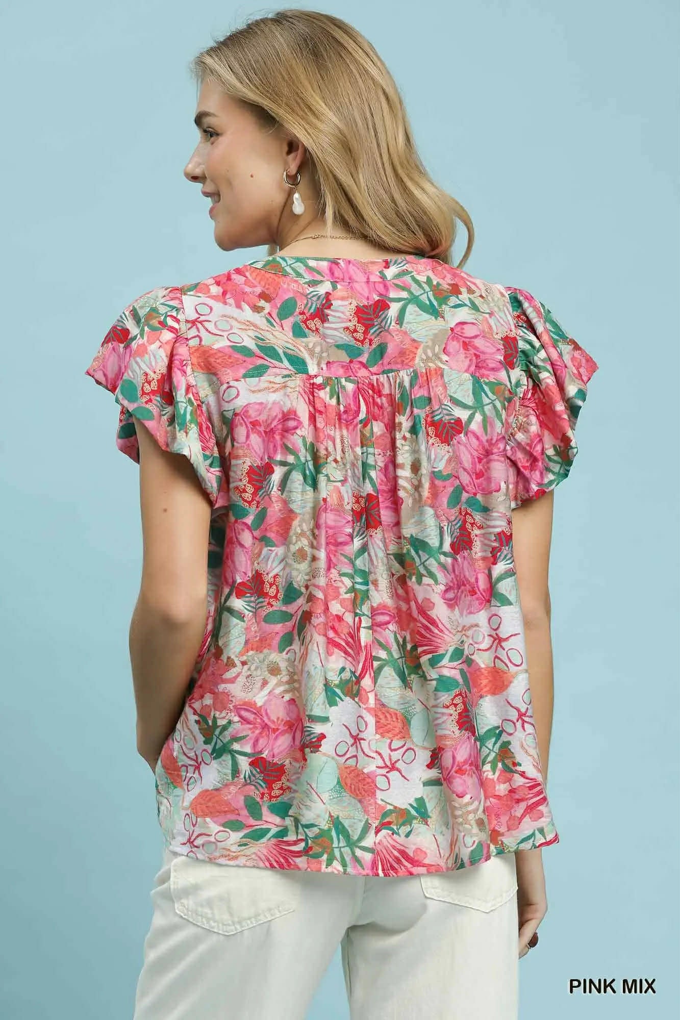 Umgee Tropical print Top