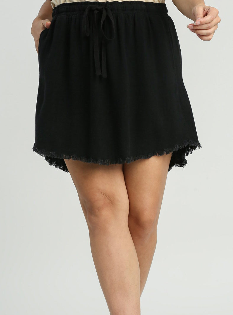 Umgee Linen Skirt Plus Size