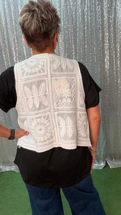 Heimish crocheted vest