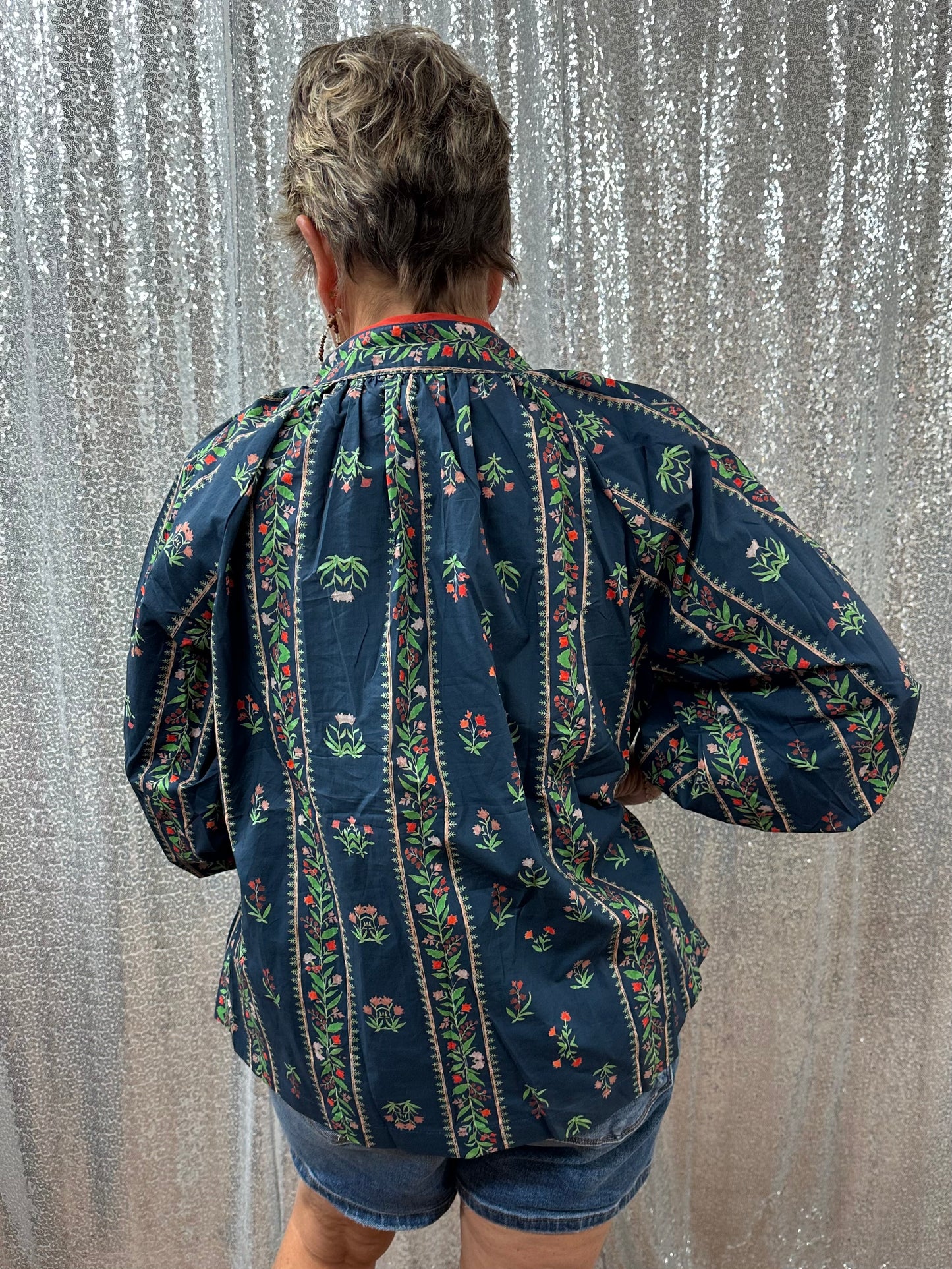 Umgee Floral Boho Blouse