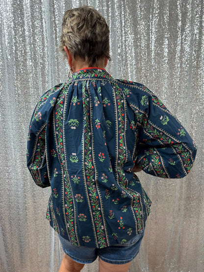 Umgee Floral Boho Blouse