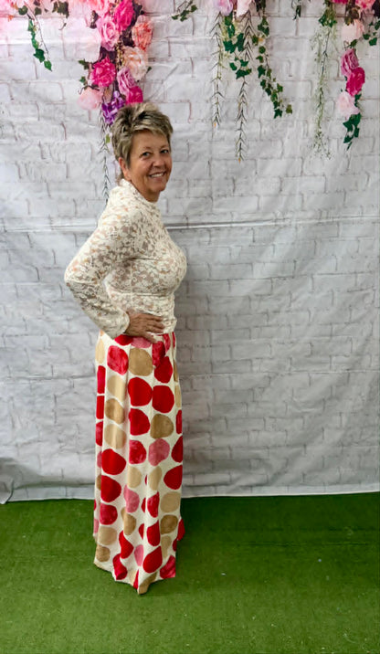 Umgee wide leg polka dot pants