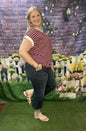 Zenana Plus Striped Tops