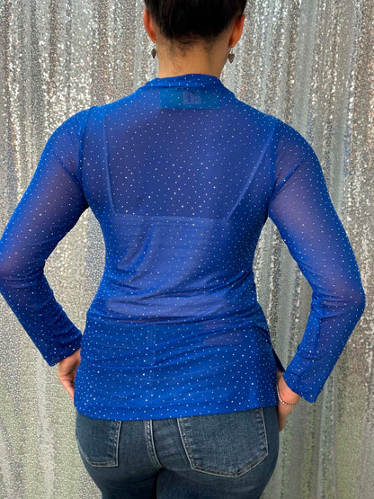 Sunshine & Rodio Mesh Top w/ rhinestone