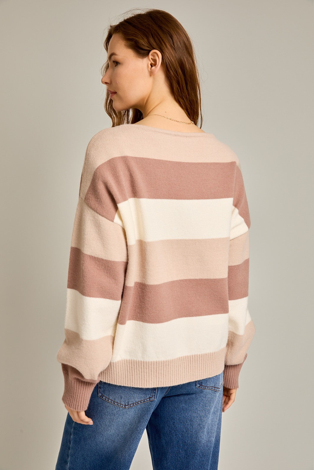 Boat Neck Oversized Sweater