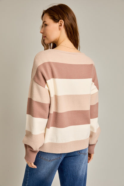 Boat Neck Oversized Sweater