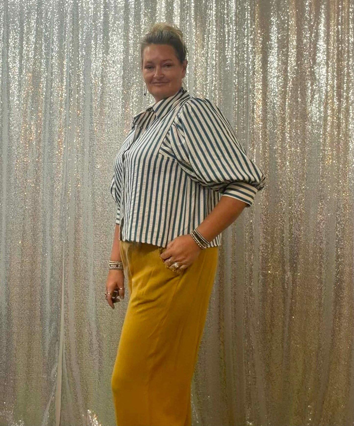 Heimish Striped Chambray Plus