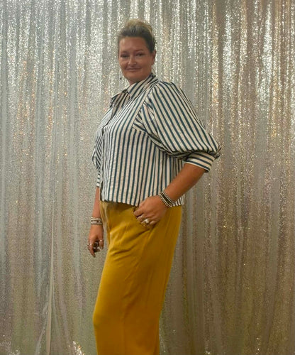 Heimish Striped Chambray Plus
